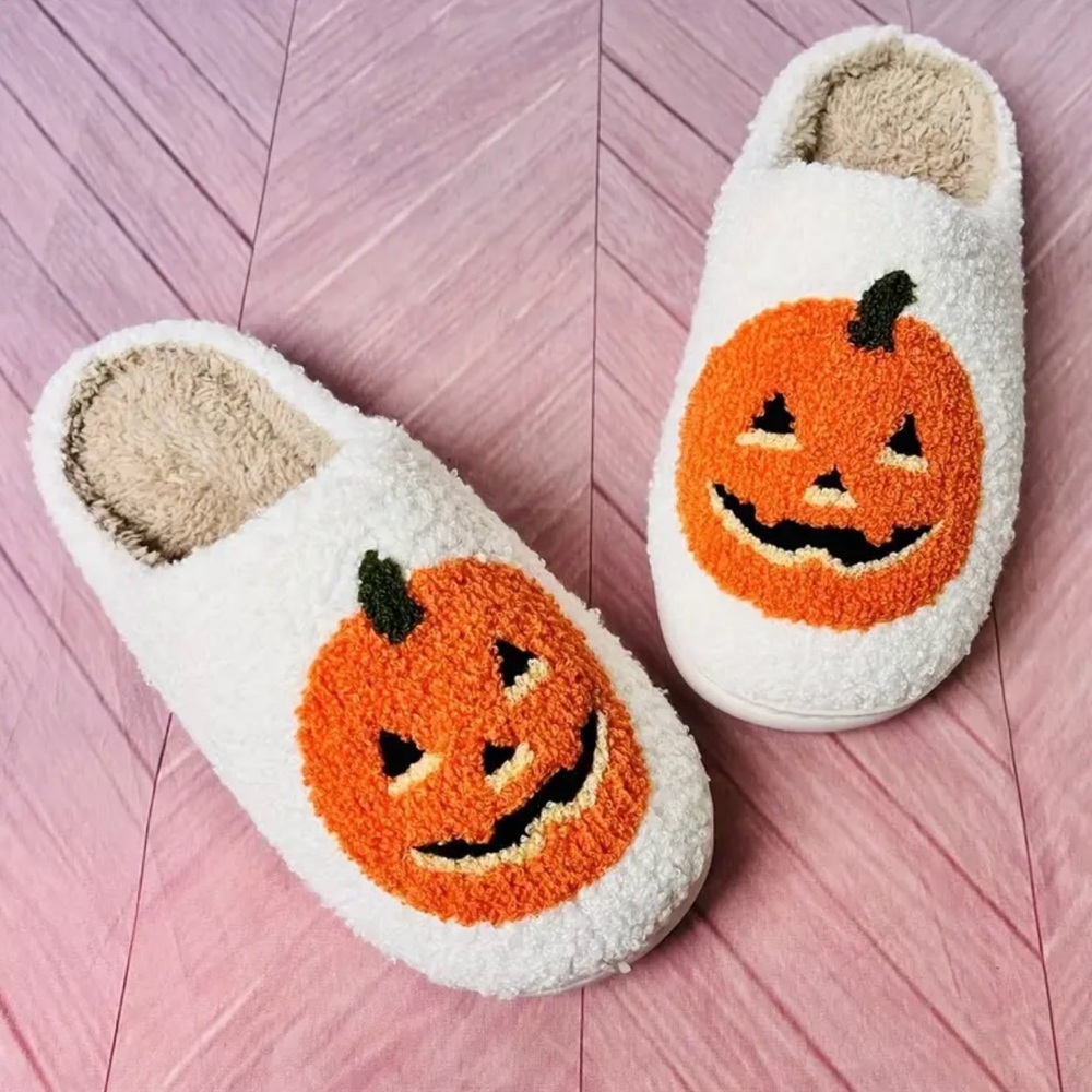 Pumpkin Halloween Slippers